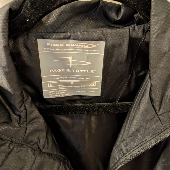 Page & Tuttle Black Women's Windbreaker  in Small NWT (for Golf or everyday use) - Picture 4 of 5